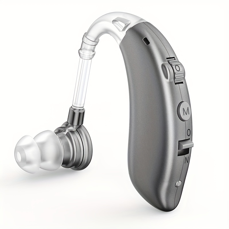Audífonos para personas mayores recargables con cancelación de ruido  Amplificador auditivo digital invisible para adultos sordos pérdida  auditiva