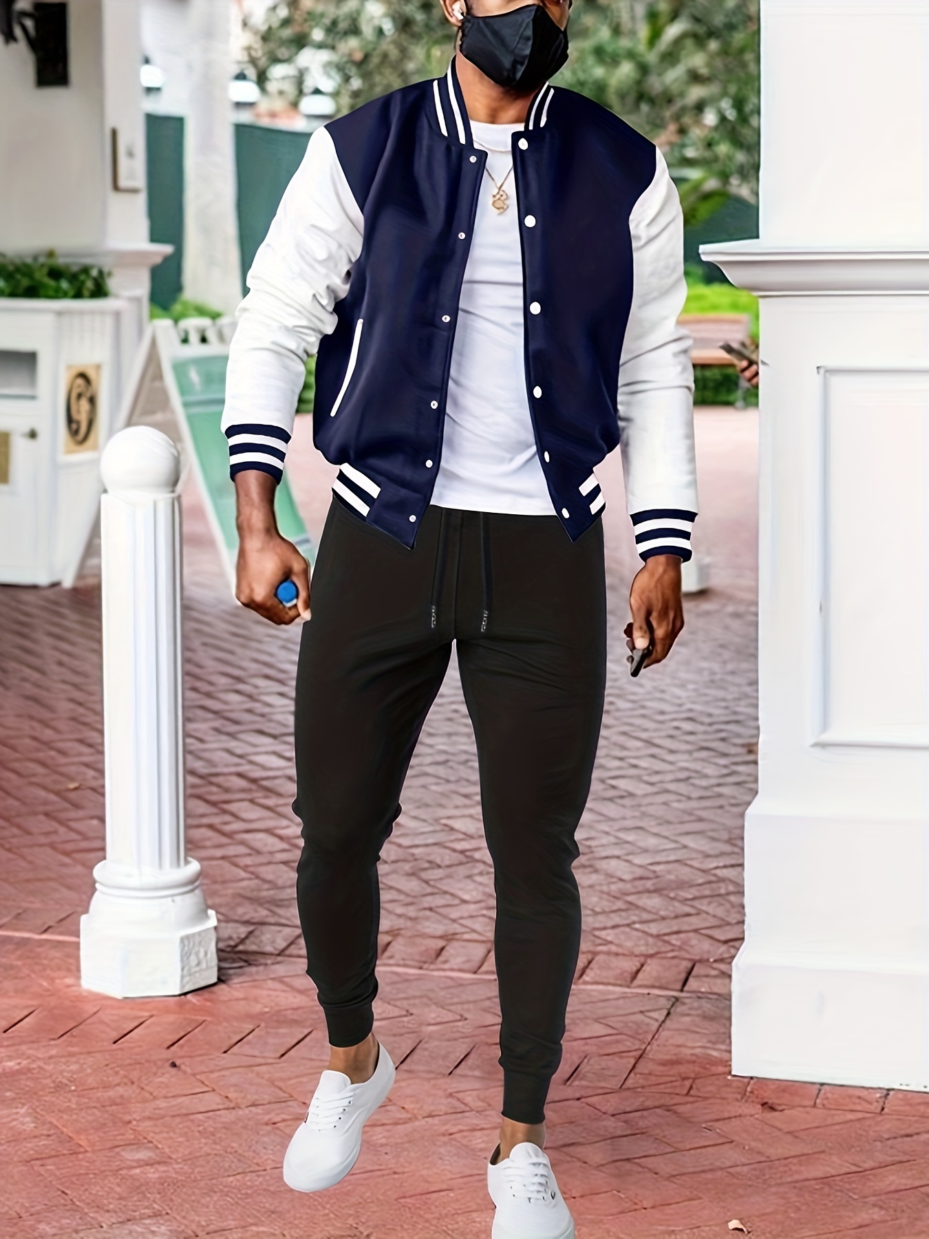 Men's Trendy Streetwear Set Casual Full-zip Sweatsuits Long Sleeve