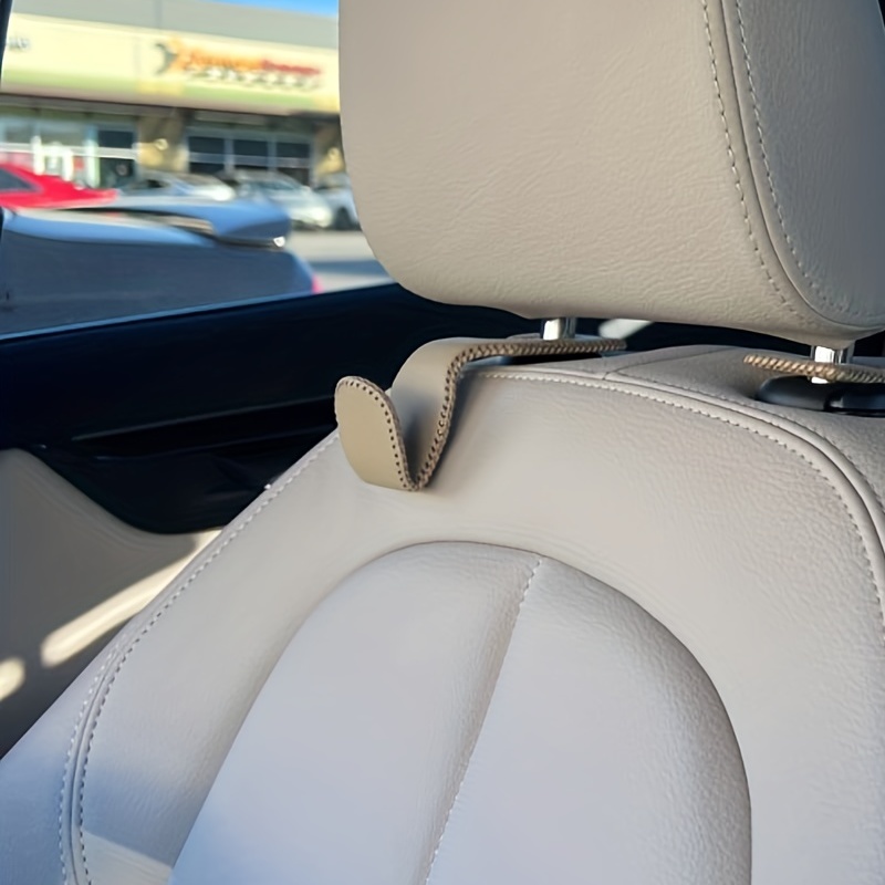 PU Leather Auto Car Back Seat Headrest Hooks Organizer Hanger Storage Purse  Hook