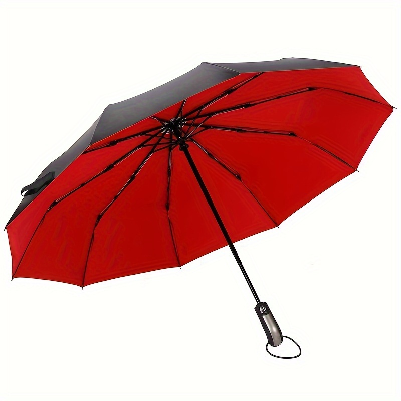 

Simple 10 Bones Automatic Windproof Umbrella, Suitable For Men And Women