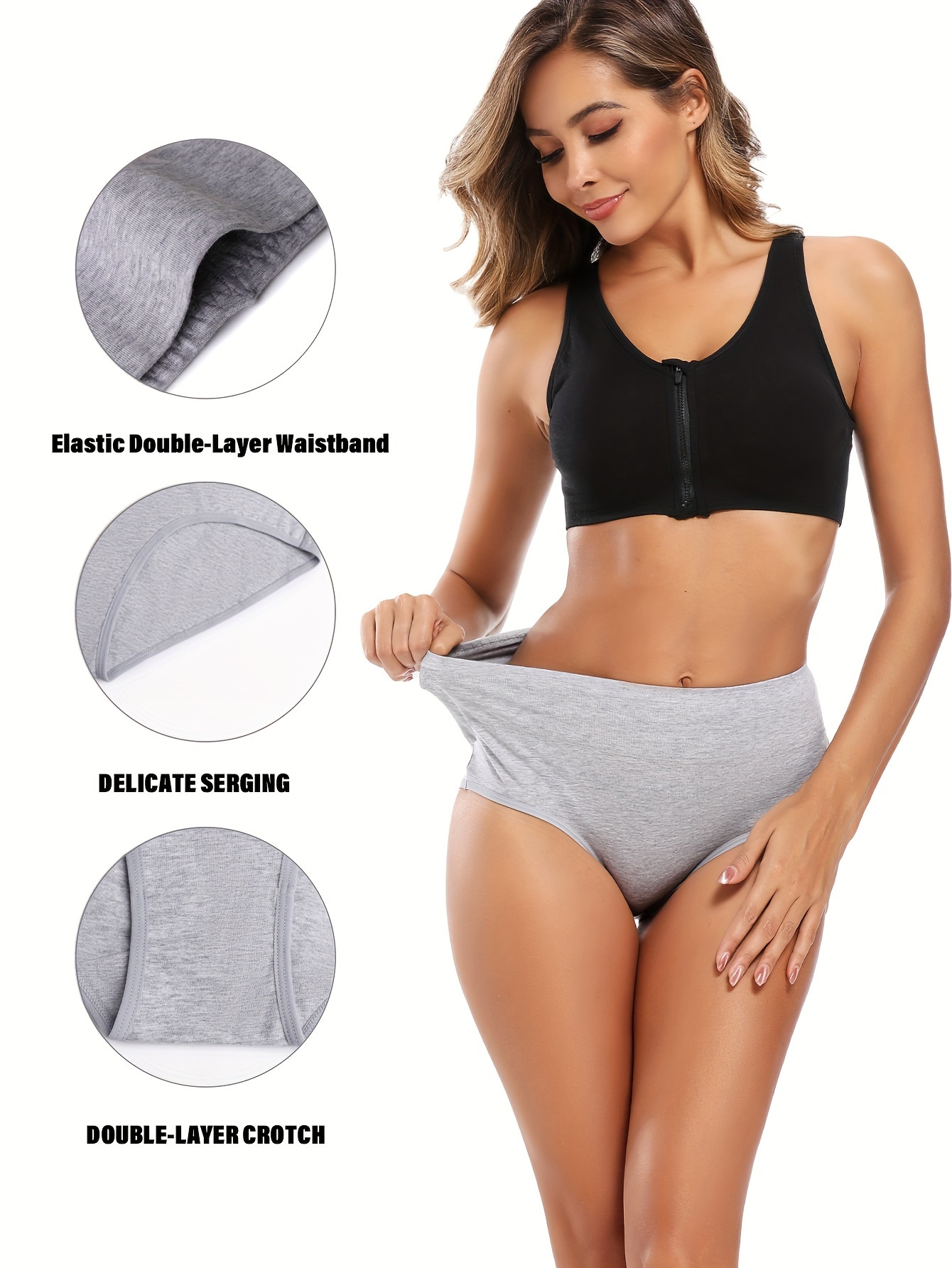 Simple Thin Band Women's Panties Elasticity Breathable Woman