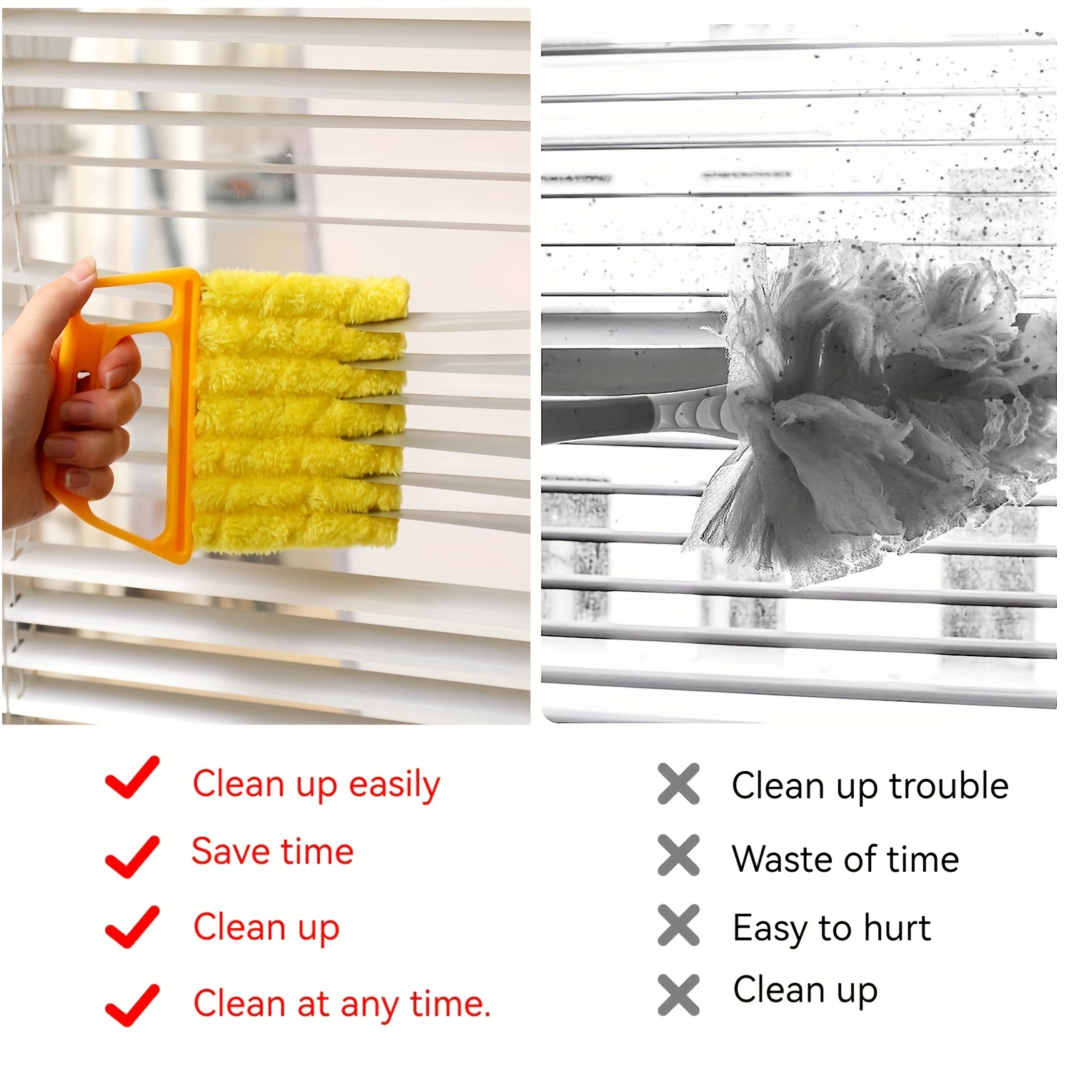 2pcs Venetian Blind Cleaning Brush Gap Brush Dust Removal 15 14 0cm