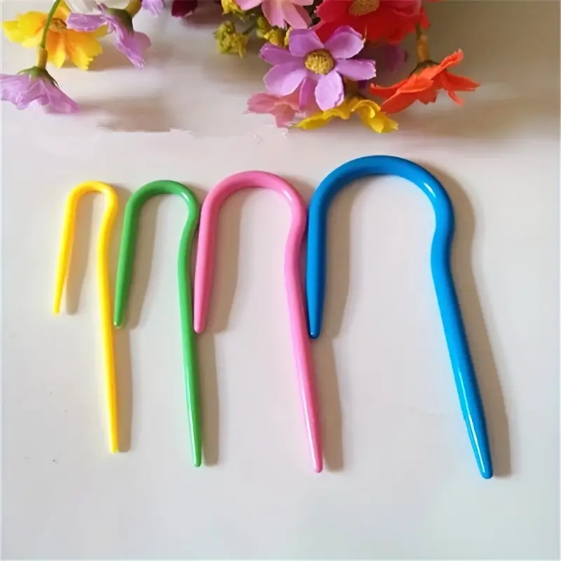 Plastic U shaped Cable Needles Suitable For Sweater Hat - Temu
