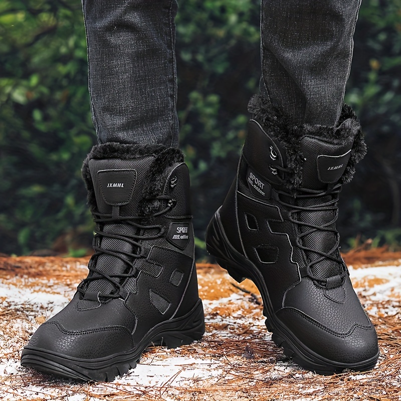 Men's Winter Sneakers Snow Boots Thermal Winter Shoes Boots - Temu