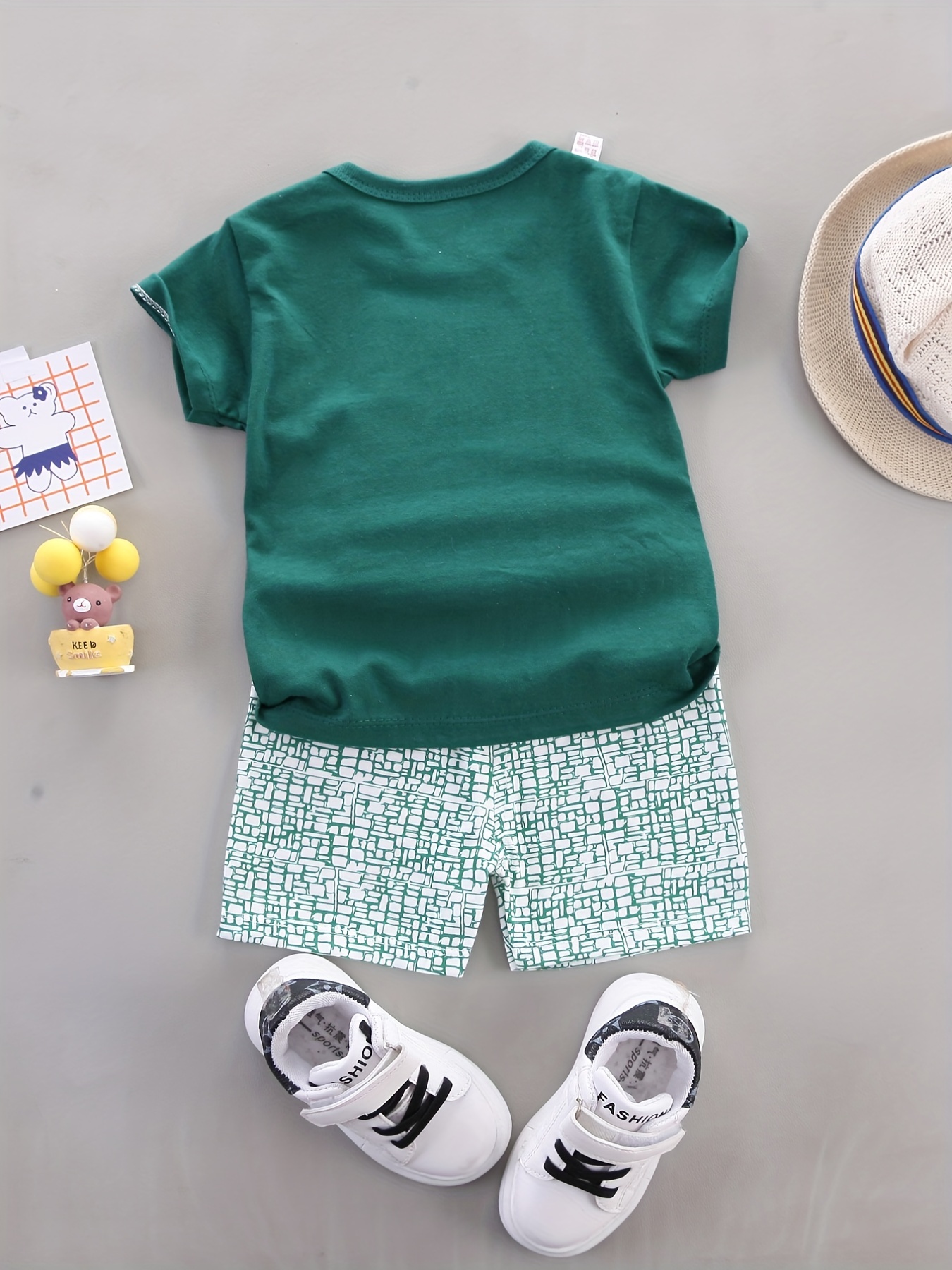 Conjunto camiseta + pantalón corto para niño Zone Set azul marino amarillo