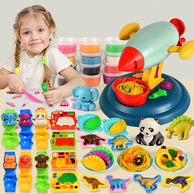 DIY Funny Cow Shape Noodle Machine Playdough Toy Kids Educational Color  Clay Set with Rich Accessories Play Dough Toy - China Play Dough Toy and  Toy price
