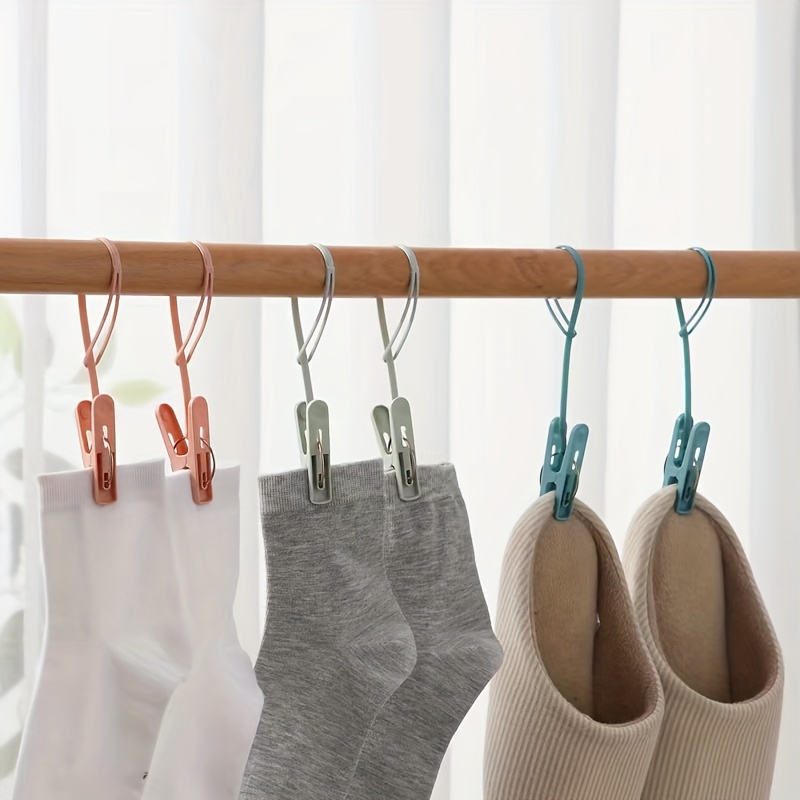 12pcs Socks Hangers Clips Drying Plastic Clips Household Small