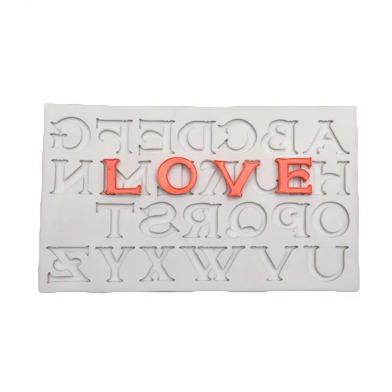 Stampi in silicone per lettere 1pc per cioccolato, stampi per lettere in  rilievo fondente per fai da te/festa/cucina fatti a mano/casa/bambini