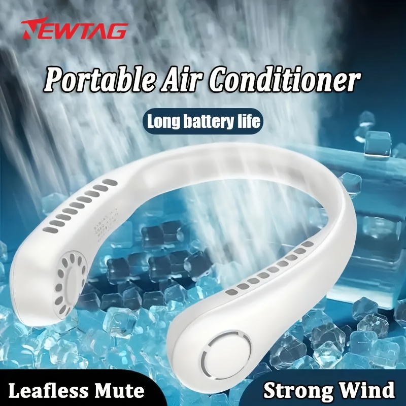 Ventilateur de Cou Rechargeable Portable, Climatiseur de Cou de de