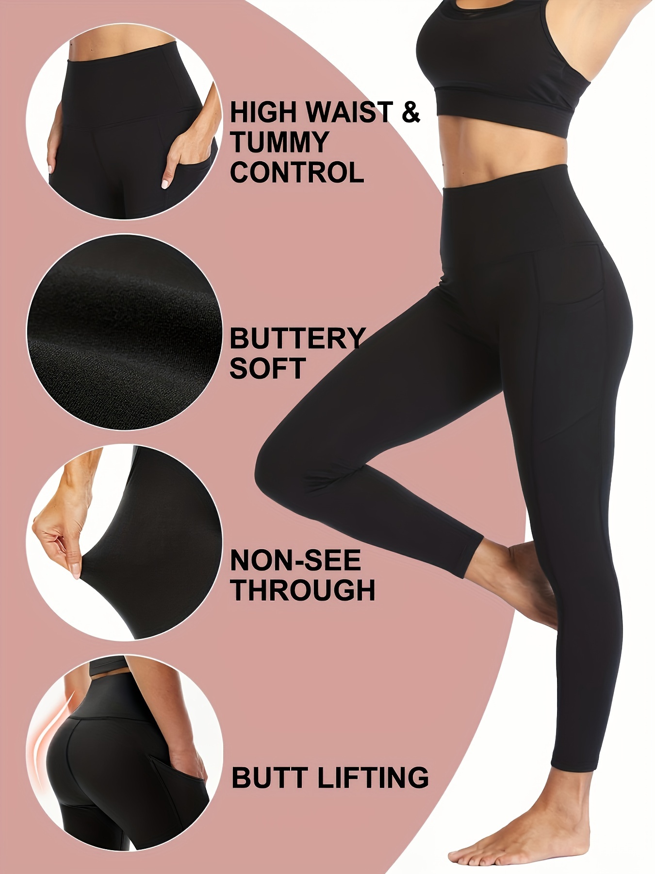 BLONGW 5 Pack Leggings for Women High Waisted Tummy Control Workout  Leggings Buttery Soft Yoga Pants : : Clothing, Shoes & Accessories