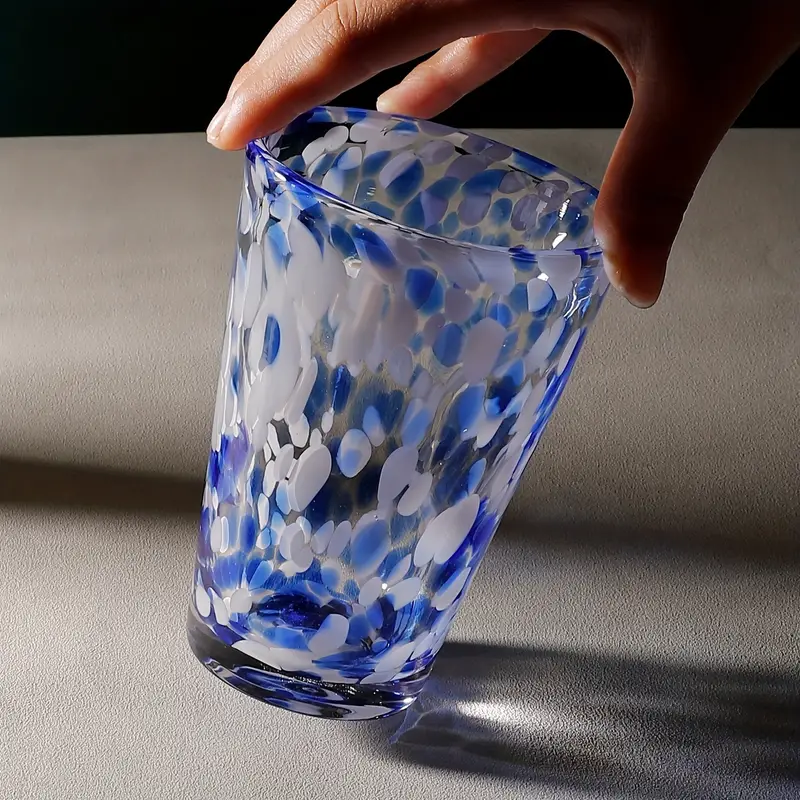 Blue And White Color Dot Multi functional Water Cup Tumbler - Temu