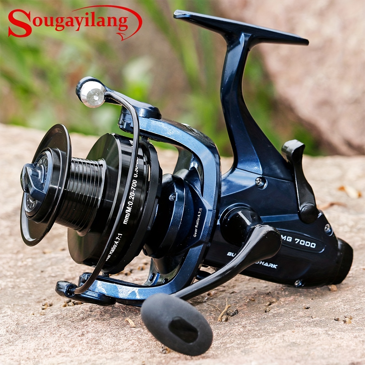 Sougayilang 4.7:1 Gear Ratio Fishing Reel, 13+1BB Spinning Reel With  10kg/22lbs Strong Drag Power, Fishing Tackle For Advanced Anglers