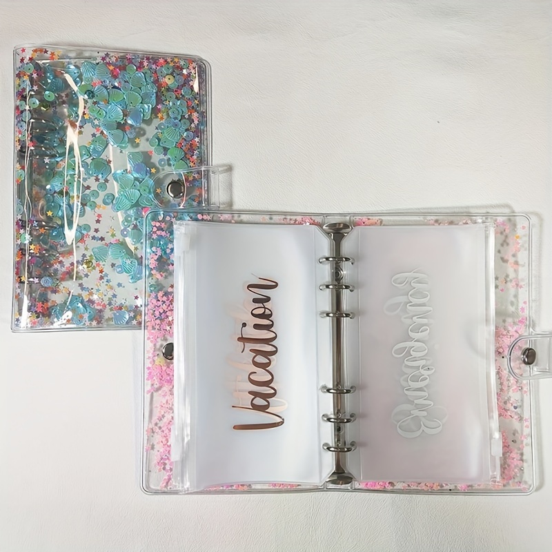 Money Organizer Challenge Pvc Clear A6 Budget Binder - Temu