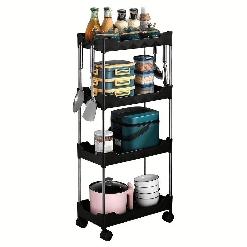 Small Cart Storage Rack Kitchen Floor Bedroom Snacks Mobile Bathroom Storage Rac