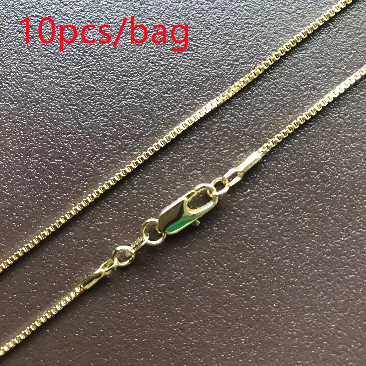 16~ Fashion Jewelry 18k Golden Filled Necklaces Box Chains - Temu