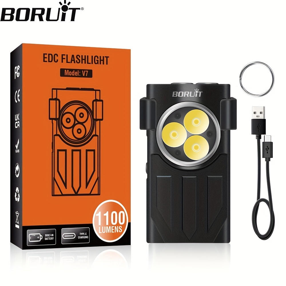 Boruit A76 Super Bright Flashlight Zoomable Rechargeable - Temu