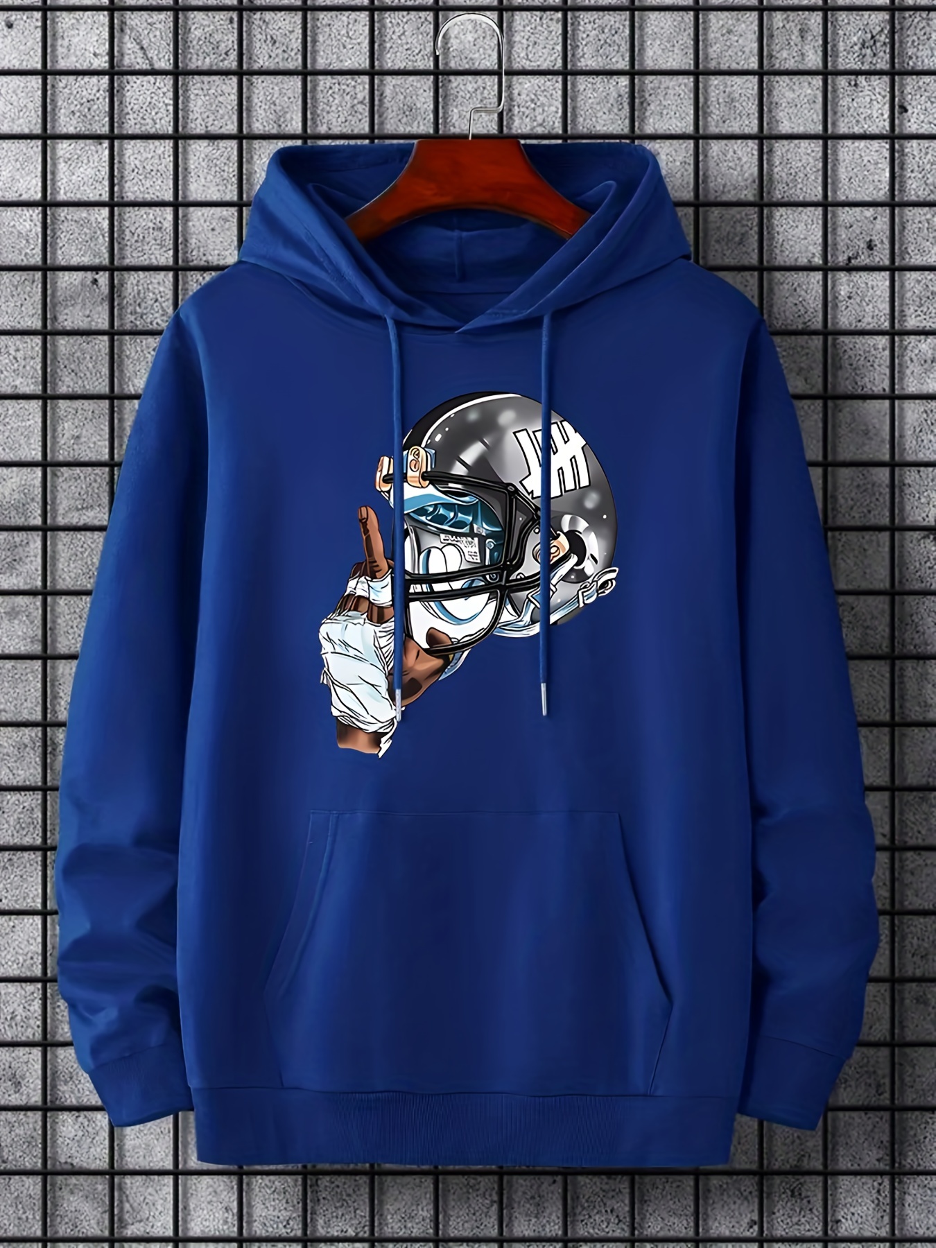 Helmet Skull Pullover Hoodie