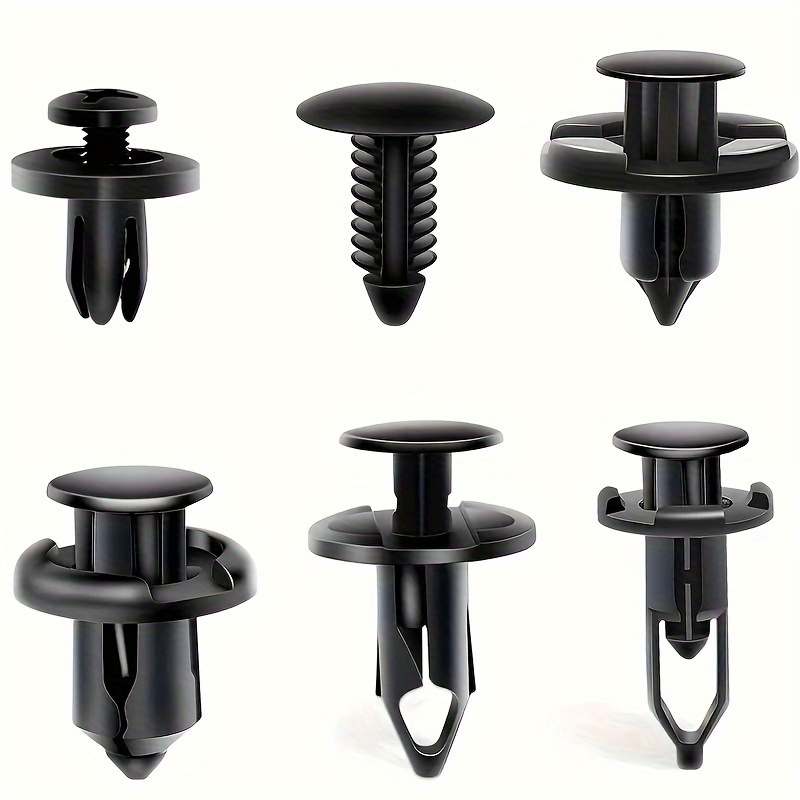 

200pcs, Car Fixing Clip 6mm7mm8mm9mm10mm Universal 6 Types Of Mixed For Toyota For Ford For Gm For Honda Bumper Push Rivet Auto Parts Removal Tools