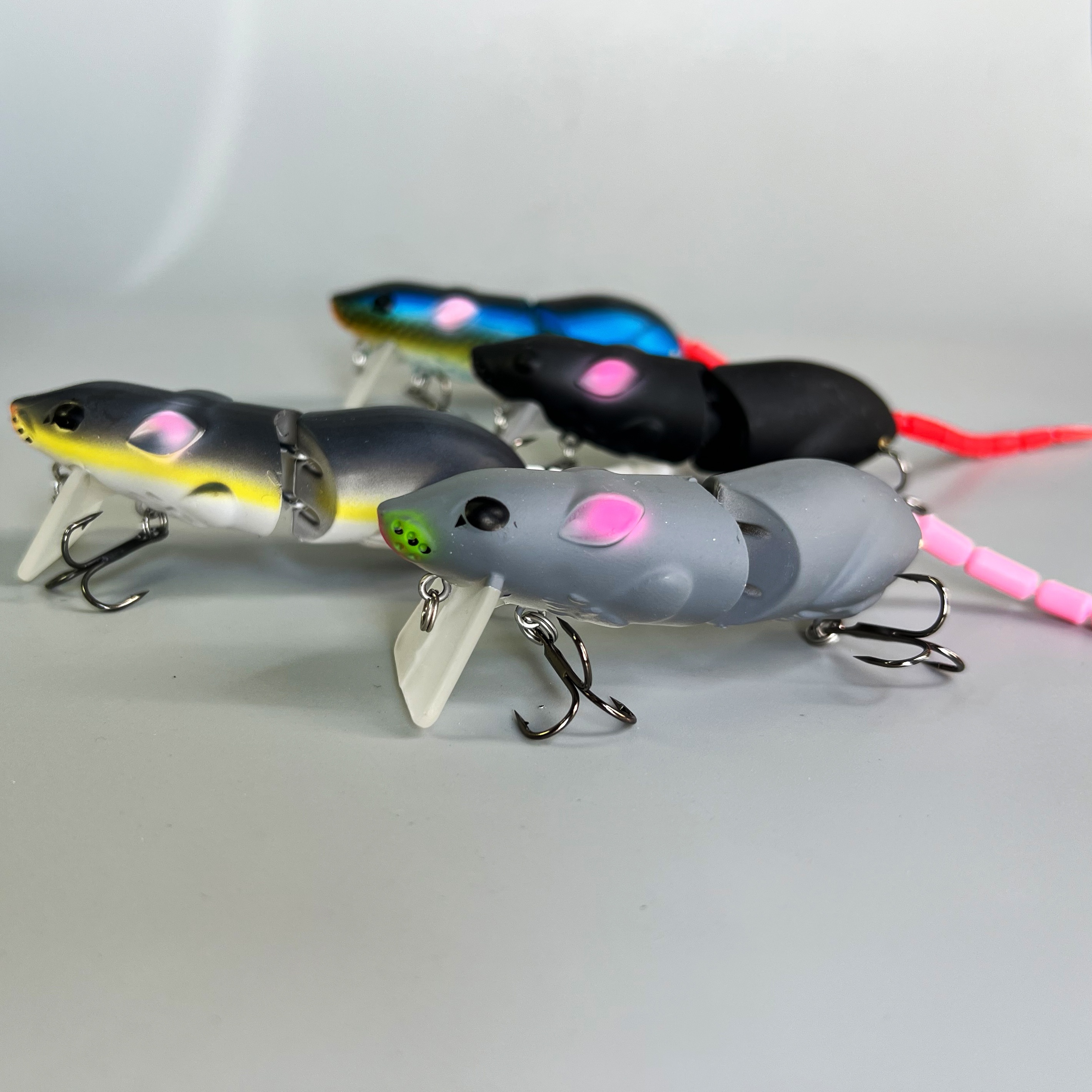 Topwater Bionic Rat Wobbler Bait Multi Jointed Artificial - Temu