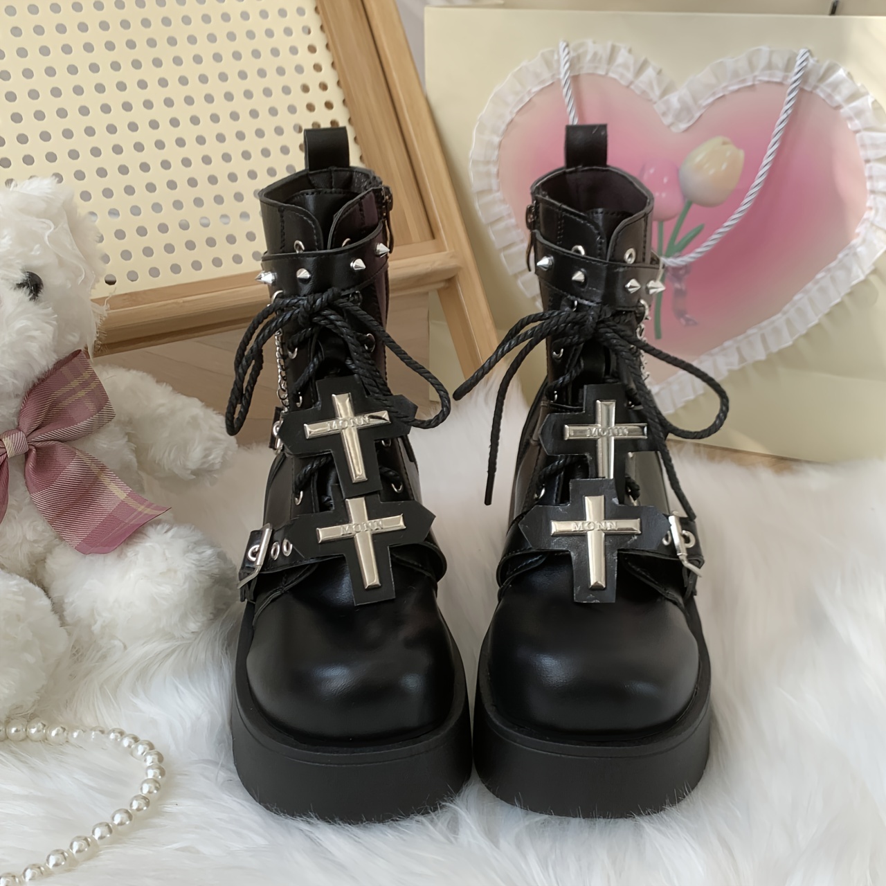 platform shoes goth lolita shoes