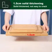 3pcs set chopping board cutting boards for kitchen bamboo chopping board set cutting boards with juice grooves thick chopping board for meat veggies kitchen gadgets gift details 3