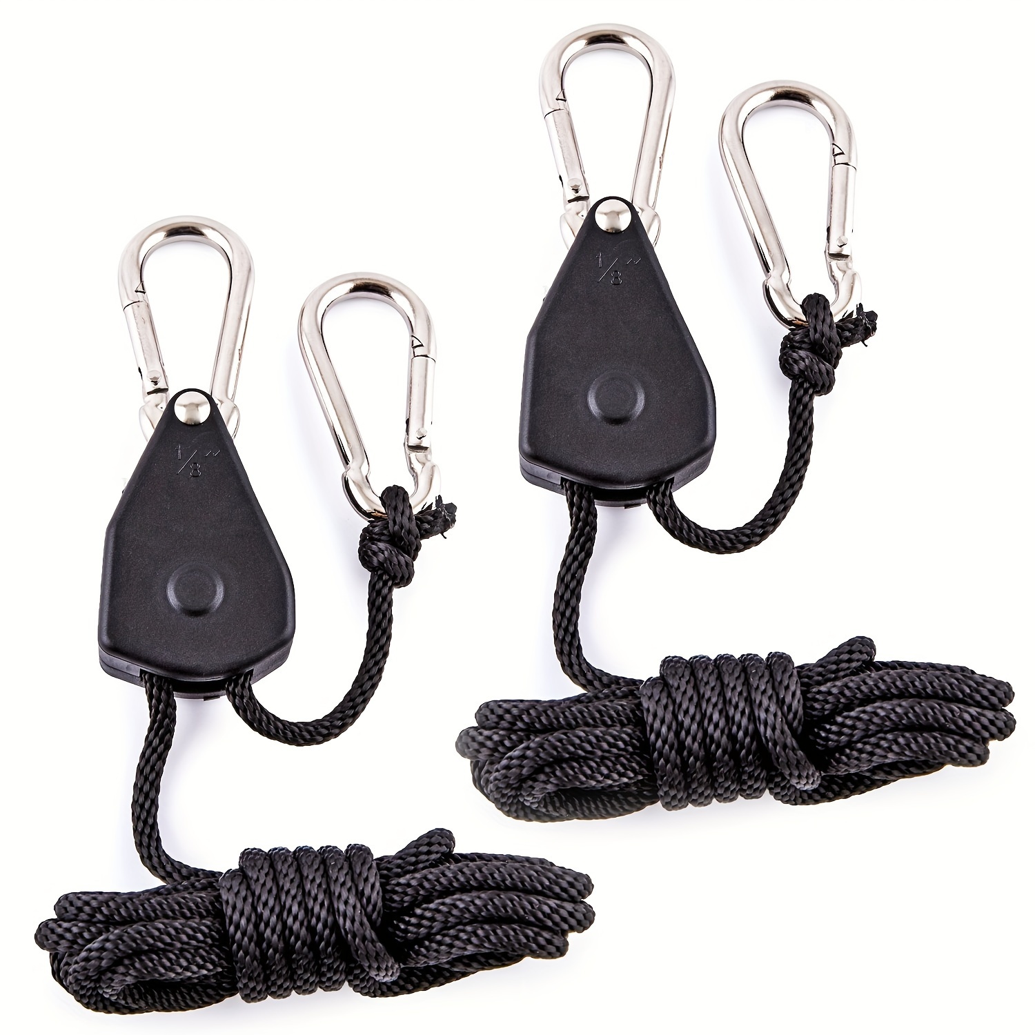 4/5M Adjustable Lanyard Hanging For Tent Rope Hanger Pulley Lifting Pulley  Hook 