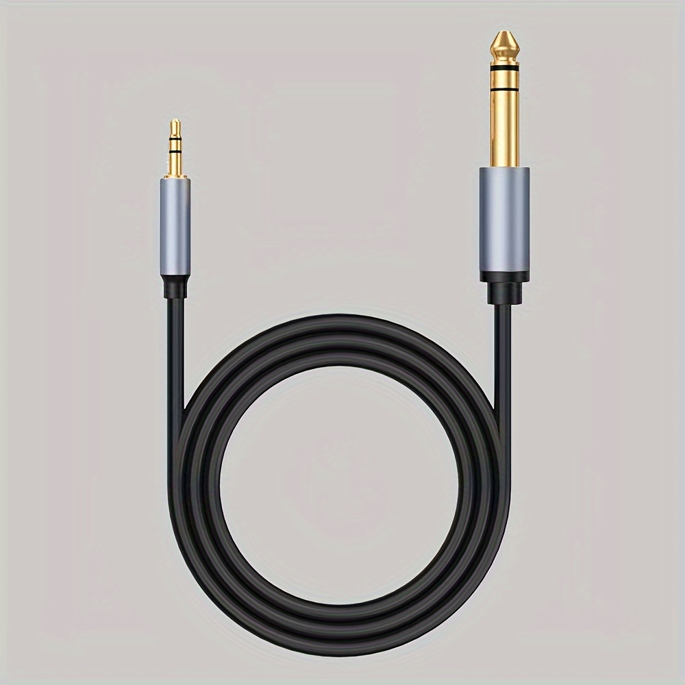 3.5mm to Dual 6.5mm Adapter Jack Audio Cable Double 6.35mm Male 1/4Inch  Mono Jack to Stereo 1/8Inch 3.5mm Aux Cord, 2M 