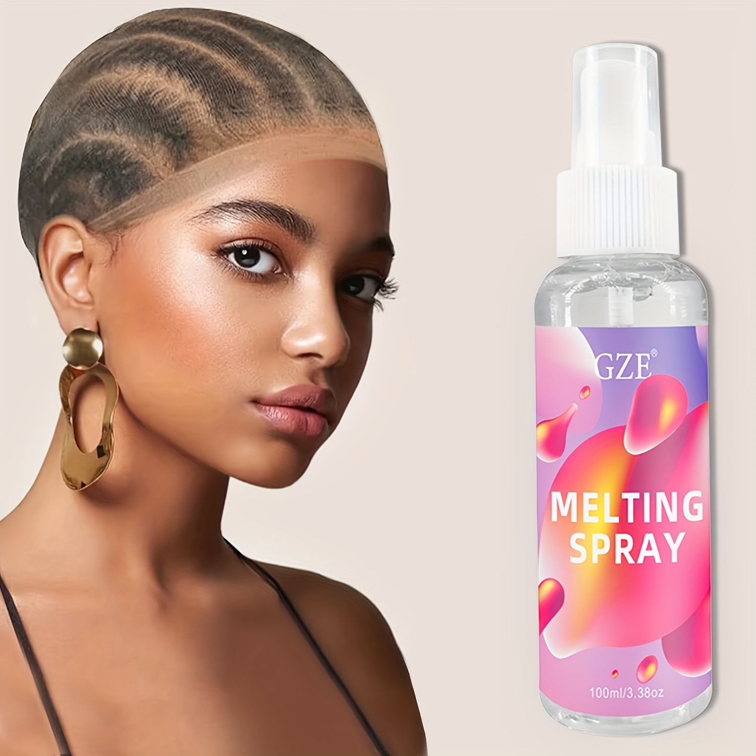 Melting Spray, Wig Band, Edge Control Brush, Extreme Hold Melting Spray For  Lace Wigs, Strong Natural Hold - Temu New Zealand