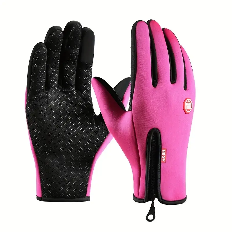Winter Sensitive Touch Screen Gloves Adjustable Zipper Short
