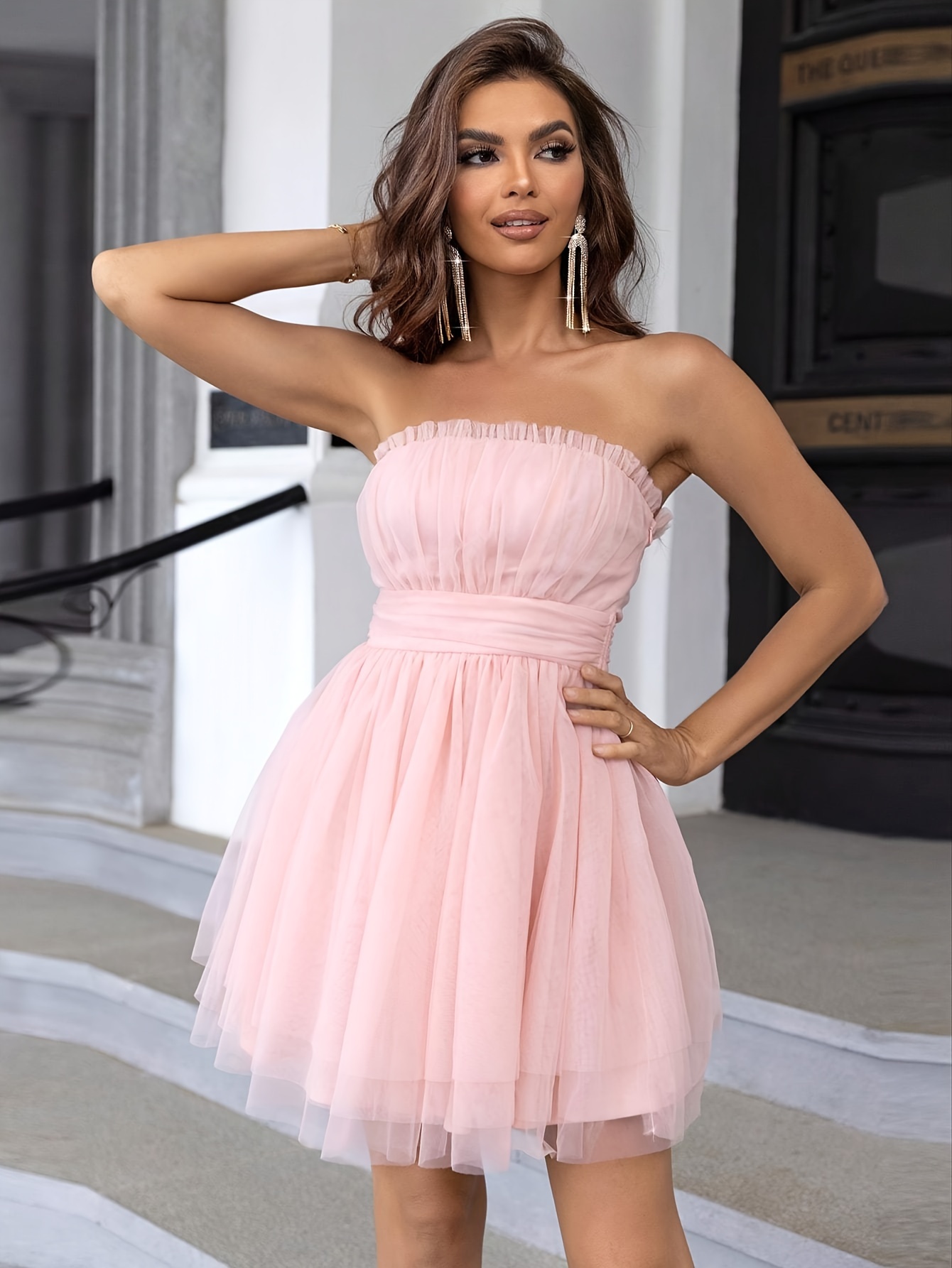 Puffy bridesmaid dress sale