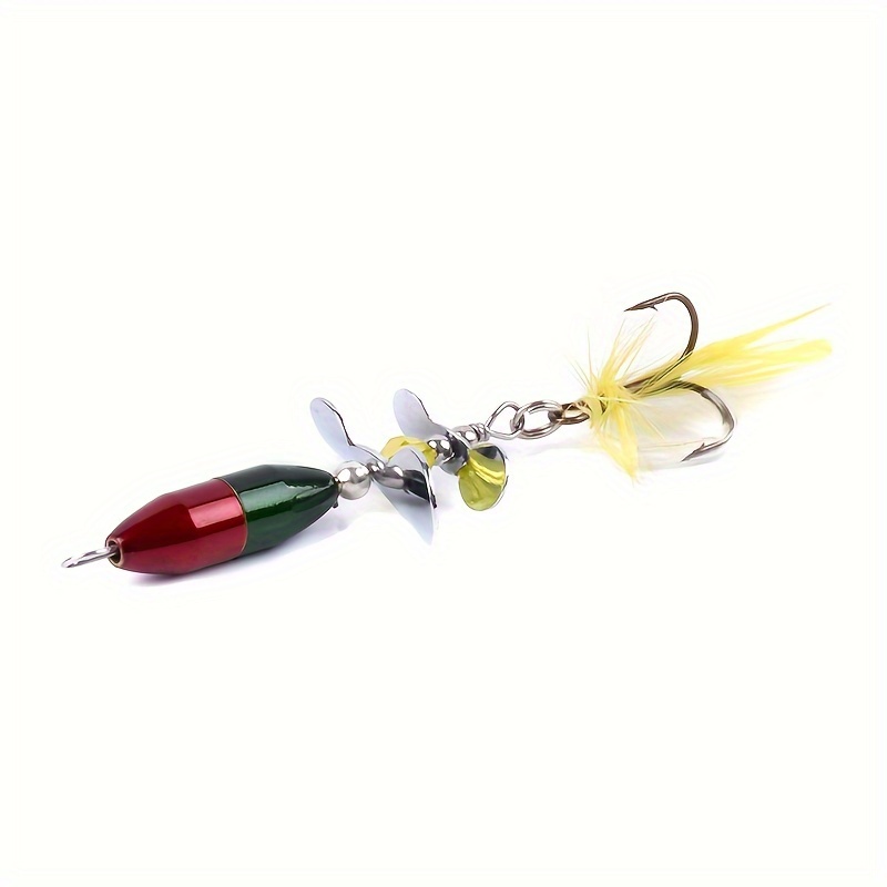 Durable Metal Fishing Lure Feather Treble Hooks Perfect Pike - Temu United  Kingdom