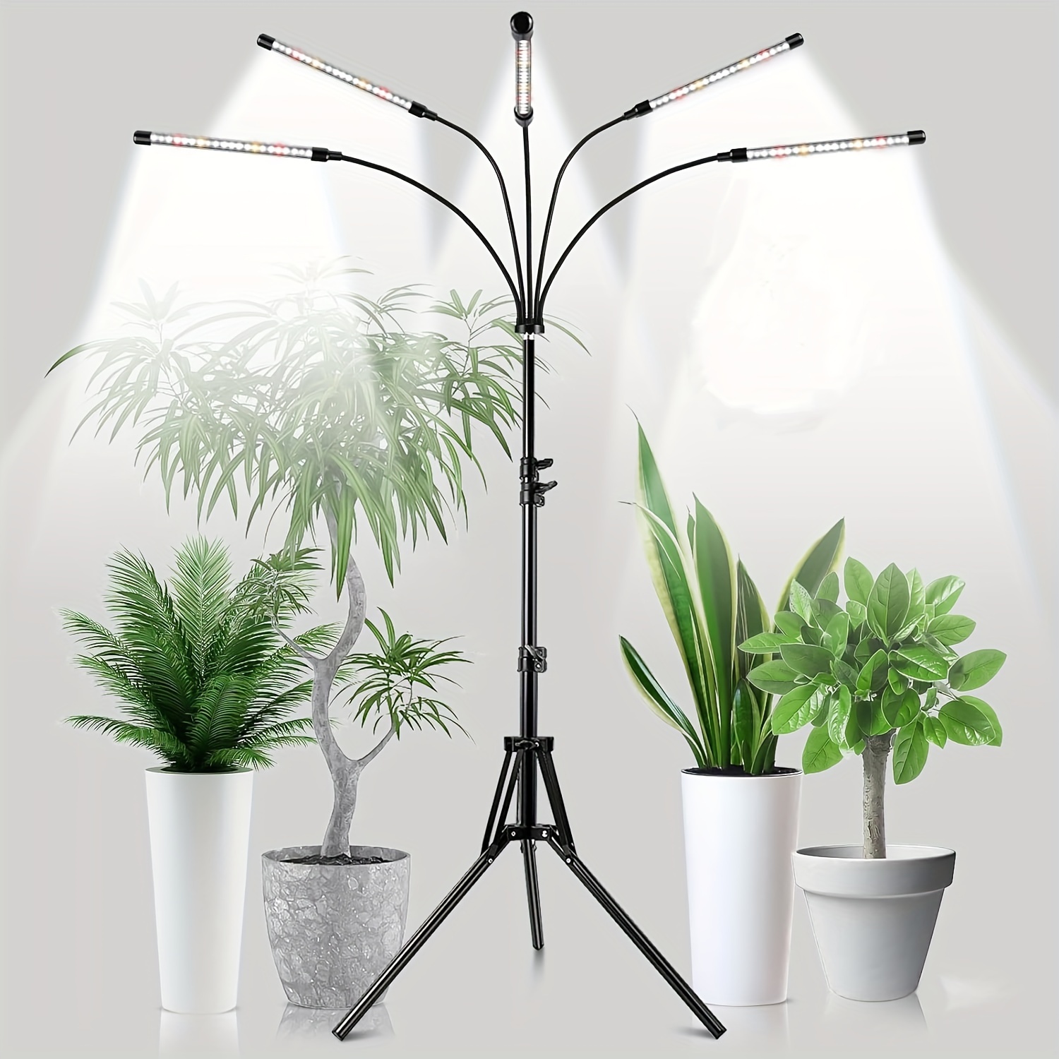 Lampe de Plante,360° Lampe de Croissance à 4 Têtes 80 LEDs