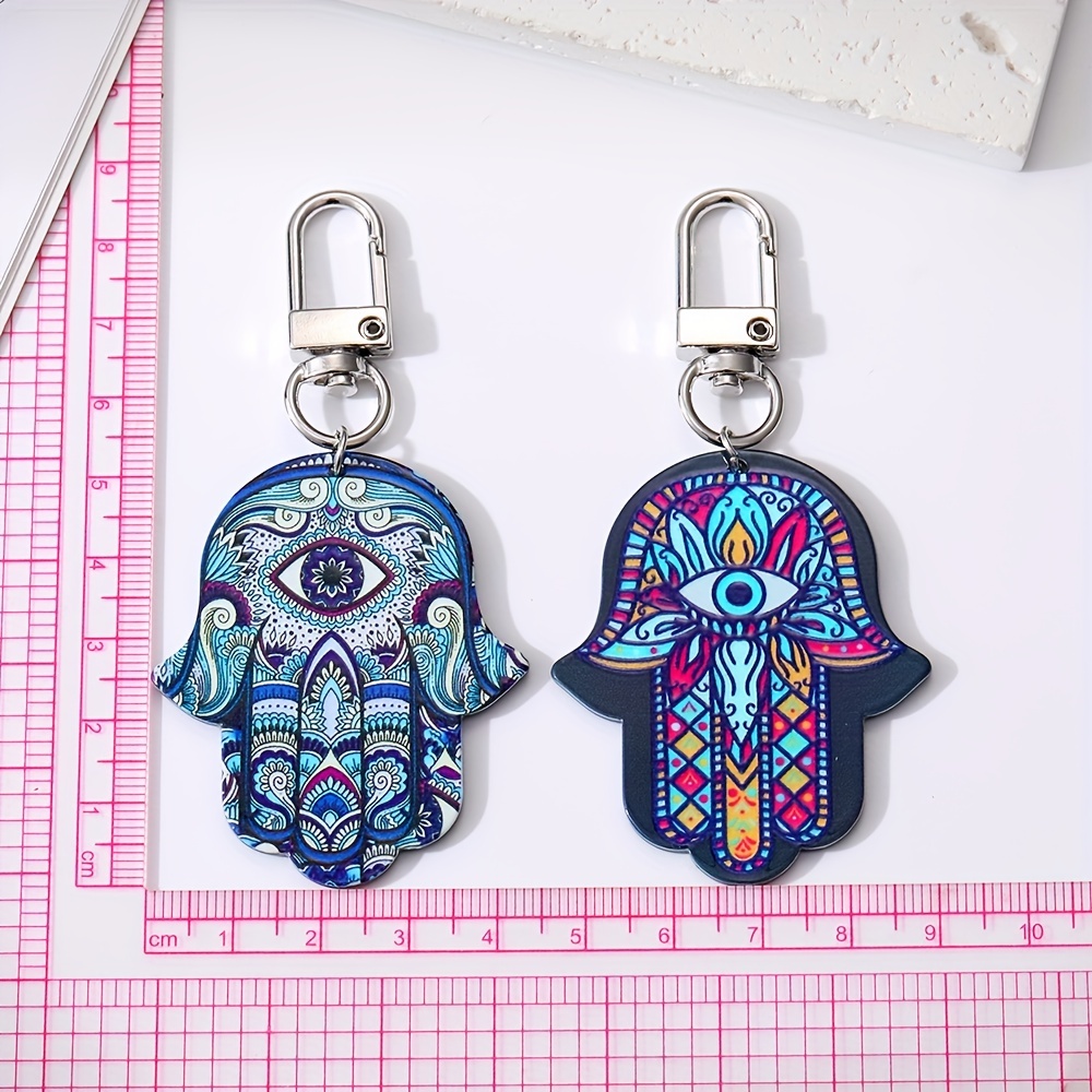 Hamsa Hand Keychain - Evil Eye Glass Keychain Hamsa Hand Key Chain Charm  Handbag Charm, New Home Gift - Yahoo Shopping