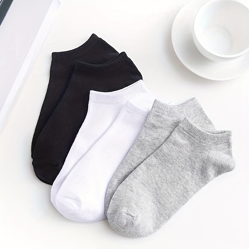 Teenager Cotton Blend Solid Ankle Socks for Kids Teens