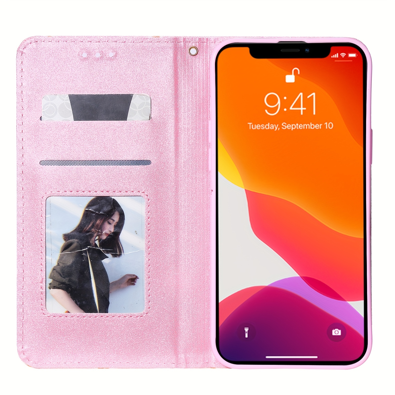 Funda para móvil back cover de sintético iPhone X con purpurina 14