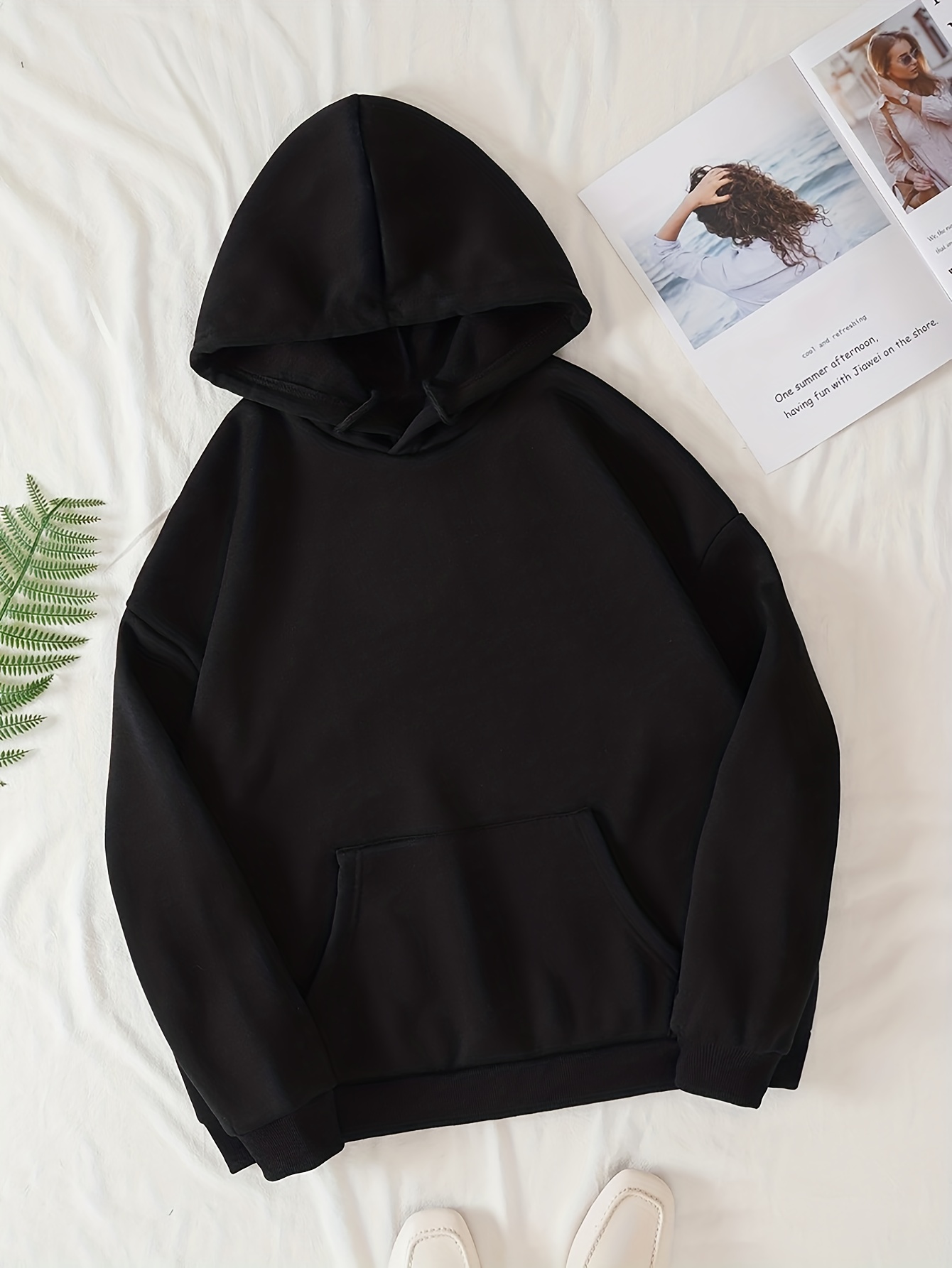 Letter Pattern Zip Drawstring Hoodie Casual Long Sleeve - Temu