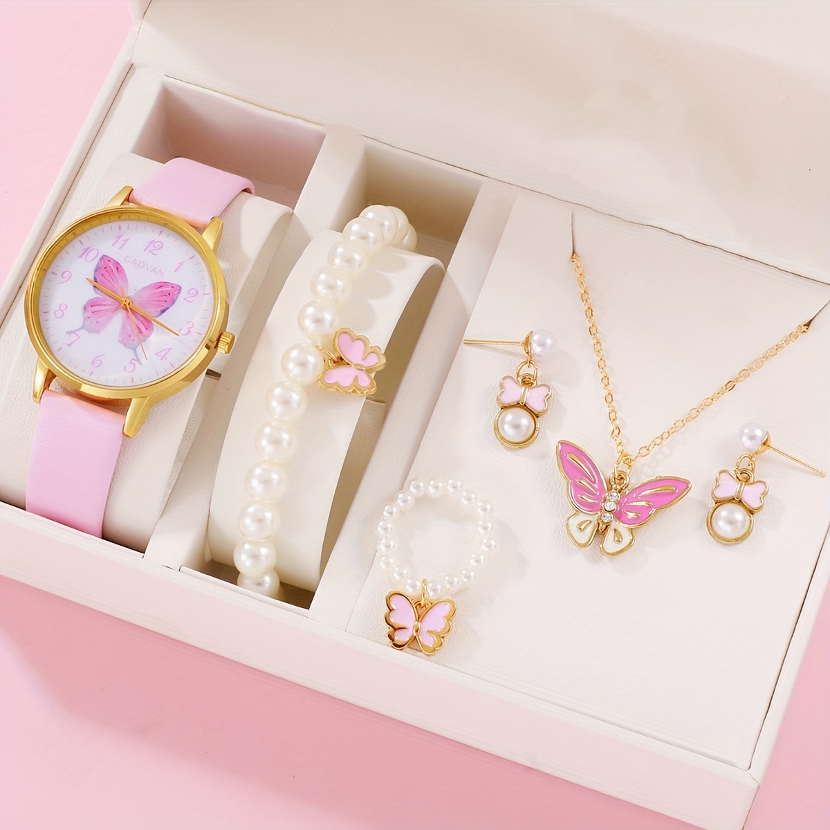Ensemble de bracelets de princesse pour enfants, bijoux en perles de  cristal rose, coffret cadeau bricolage pour filles - AliExpress
