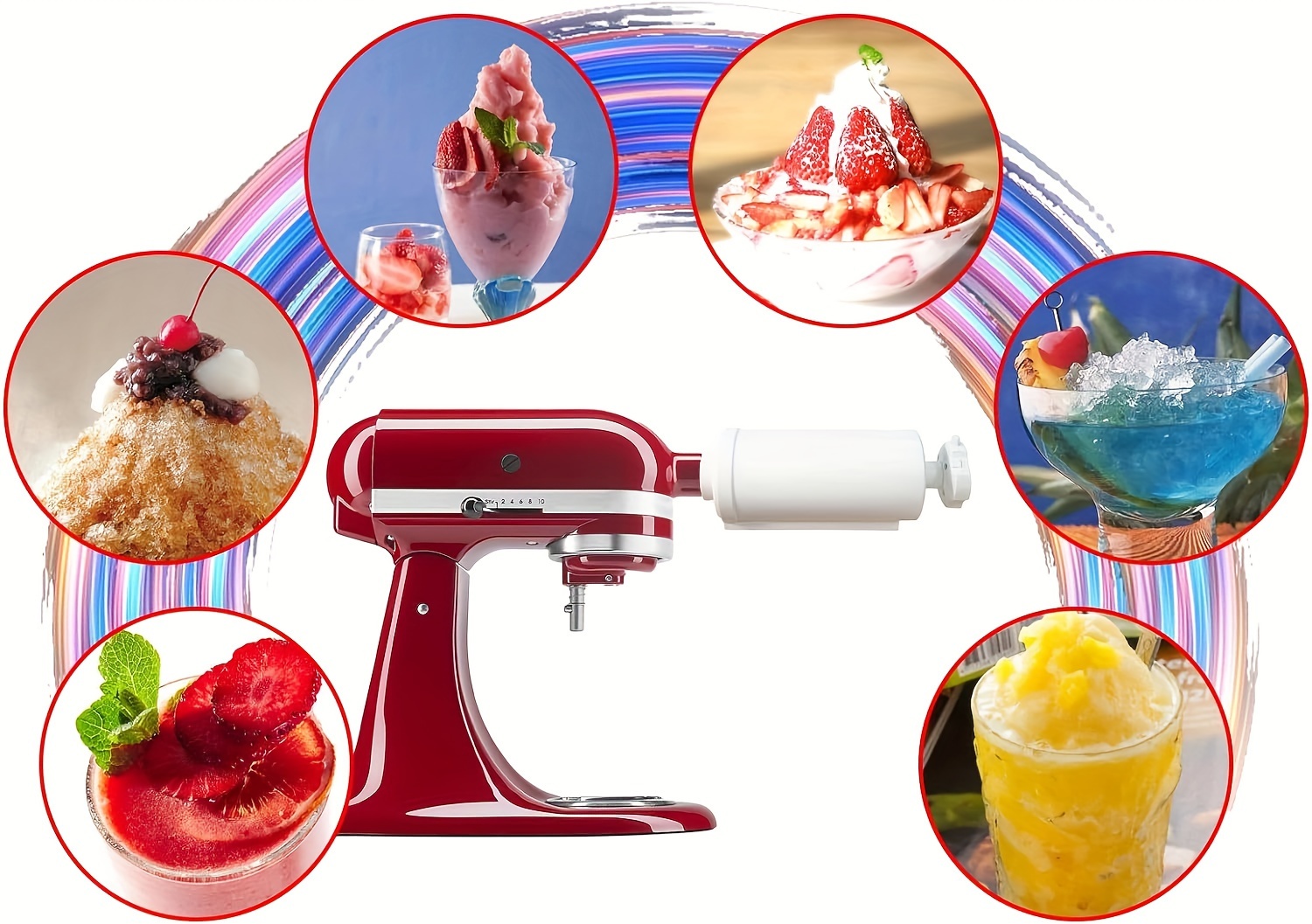 Adapted To Kitchenaid Vertical Mixer Shaving Ice Accessories