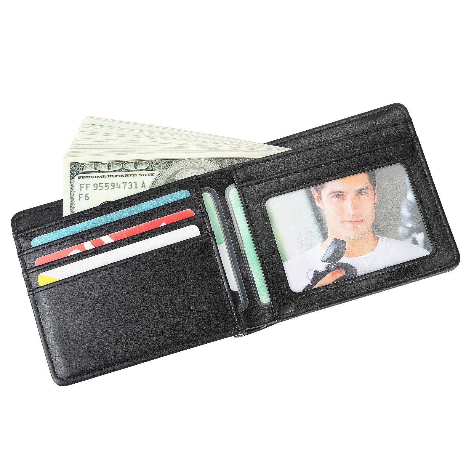 2Pcs Sublimation Wallet Blank for Men Pu Leather Heat Transfer DIY Bank  Card Holder Bifold Wallet for Back to School Gifts