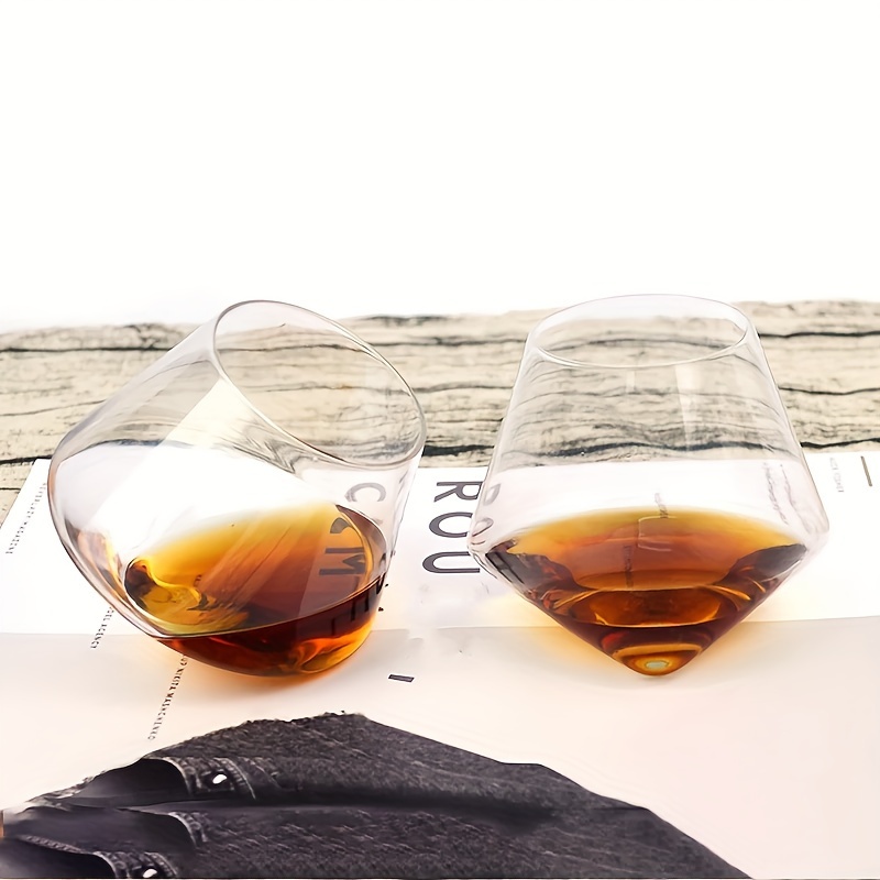 1pc Rotating Whisky Glass Whisky Glasses Bar Whiskey Glasses Stylish  Glassware For Scotch Bourbon Whisky Cocktail Cognac Vodka Gin Tequila  Liquor Home Decor Home Kitchen Items Unique Gifts For Men - Home