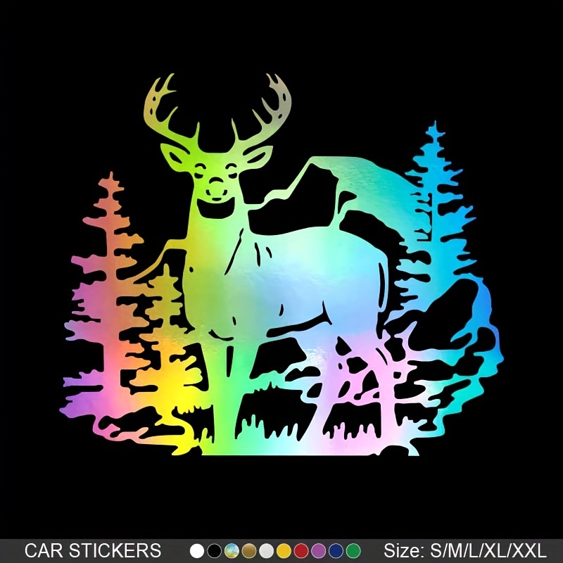 Hunting Decal with Deer Image