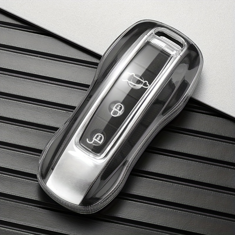 1 Set White Remote Key Case Cover Fob for Porsche 911 Panamera Cayenne