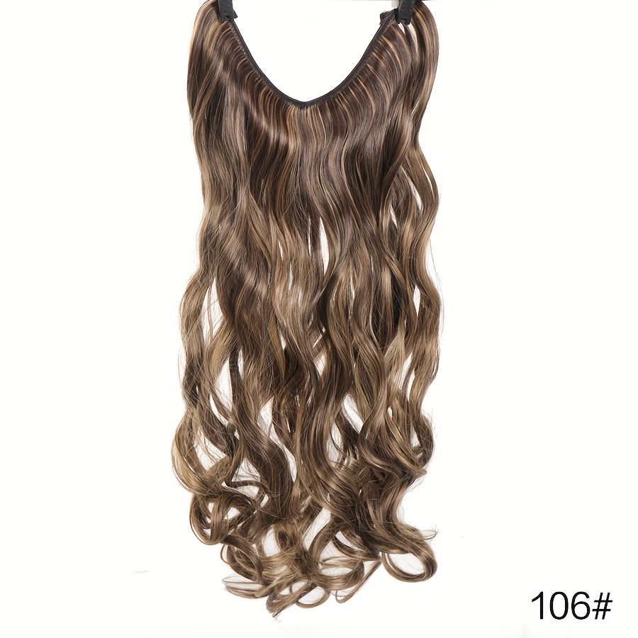 Chestnut Brown Invisible Wire Hair Extensions Fake Hair Synthetic Hair  Chestnut Brown