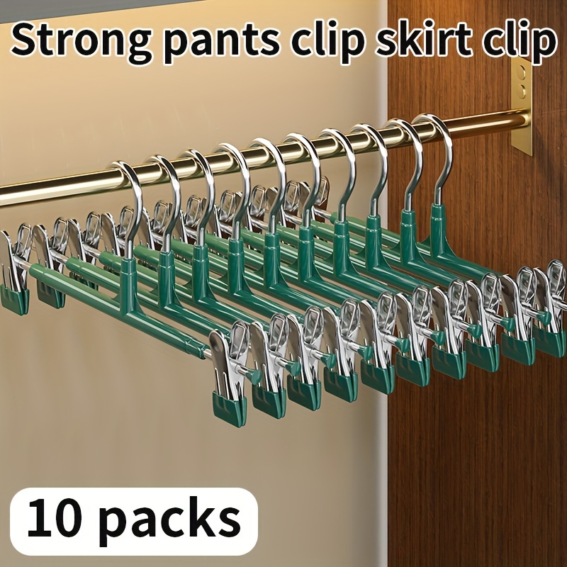 30 Perchas Secar Pantalones Pinzas Soporte Almacenamiento - Temu