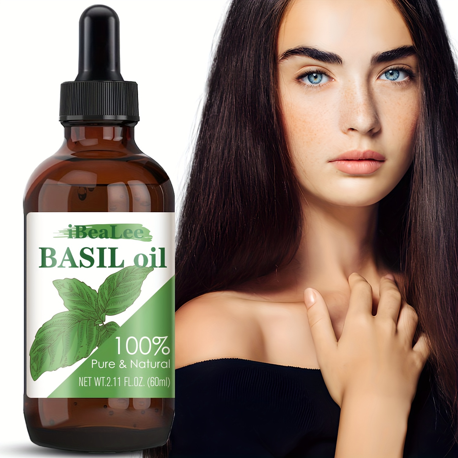 2.03oz Basil Oil For Hair Care 100 Natural Basil Hair Care Oil Moisturize And Strengthen Hair Hair And Scalp Care Product