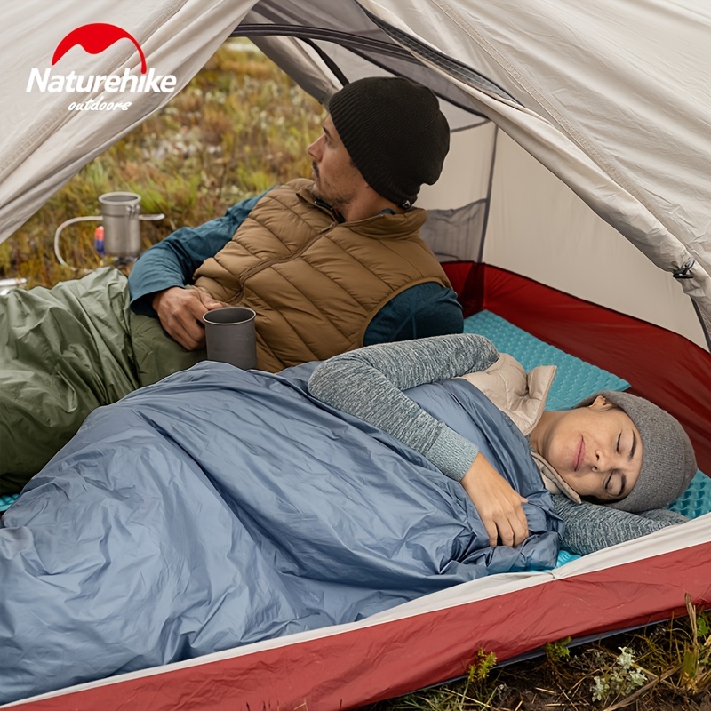 Naturehike-saco de dormir doble de algodón para parejas, tienda de campaña  al aire libre, gran espacio, mantiene el calor, cómodo, Otoño e Invierno -  AliExpress