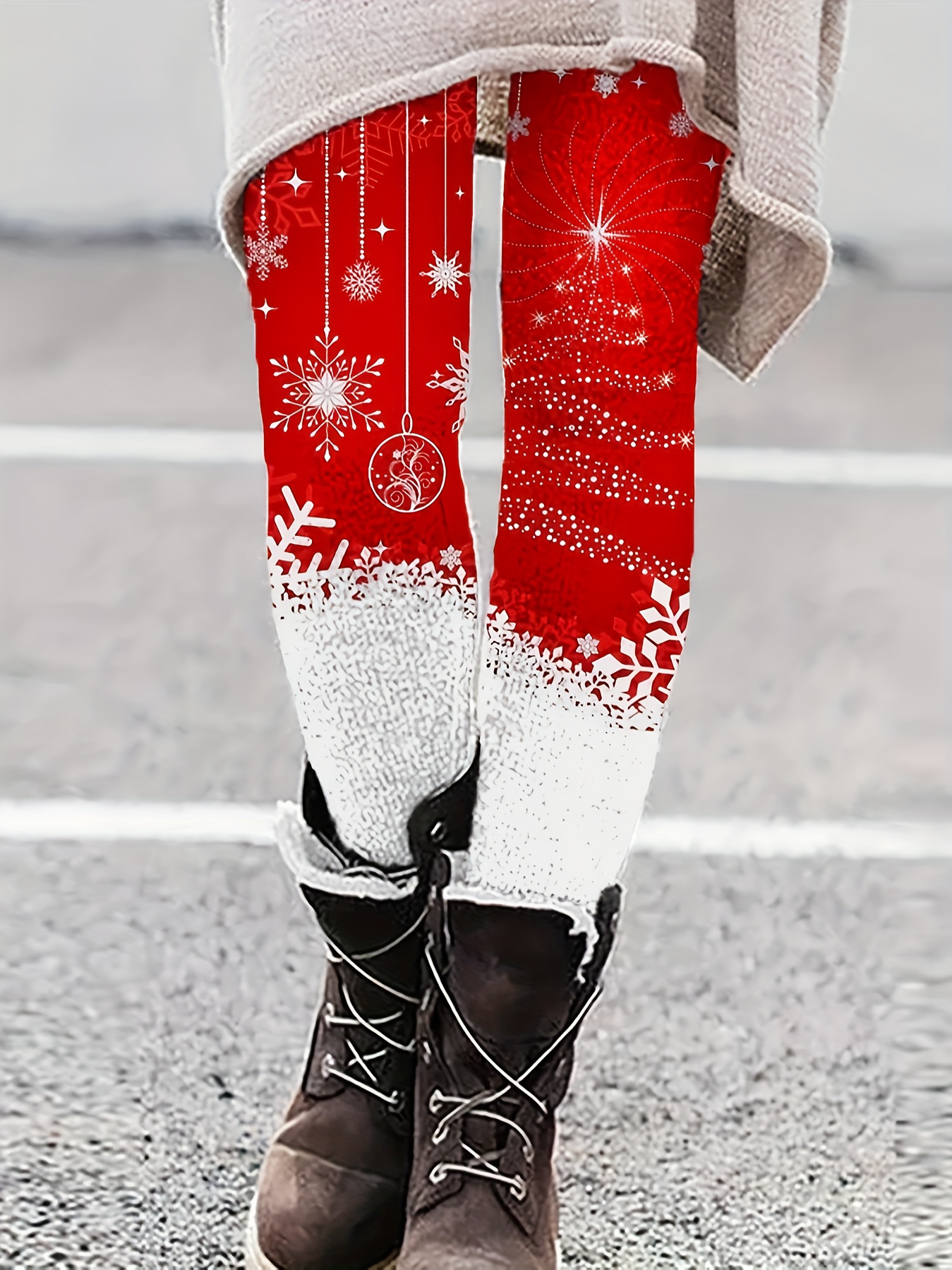 Gibobby pantalones nieve mujer Leggings deportivos estampados navideños de  moda informal para mujer Gibobby