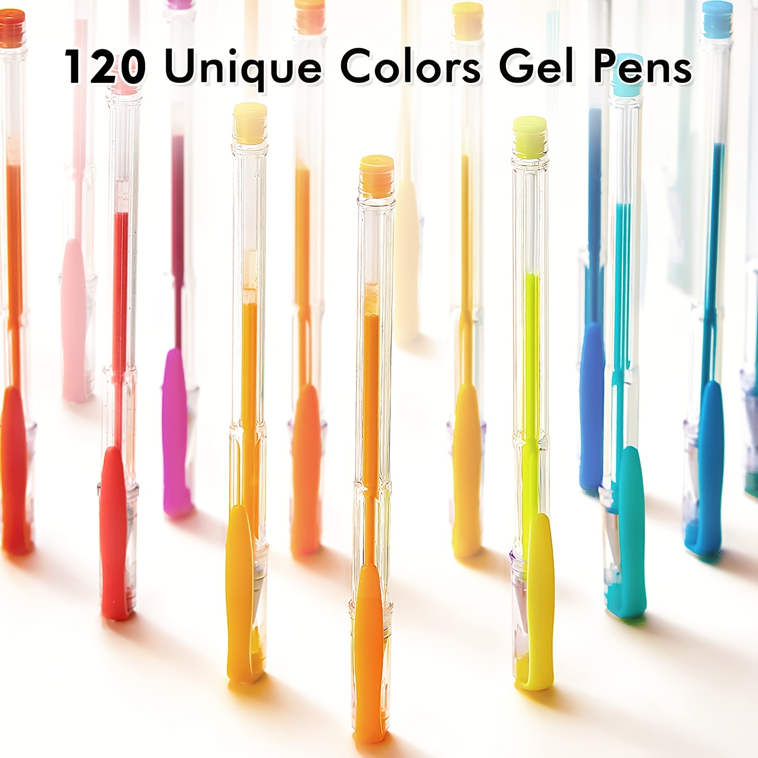 241 Gel Pens for Adults Coloring Book,120 Colors Markers Colored Gel Pen  Set