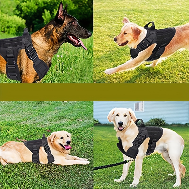 Dog Harness Large Dog Tactical Training Vest Equipment Dog - Temu