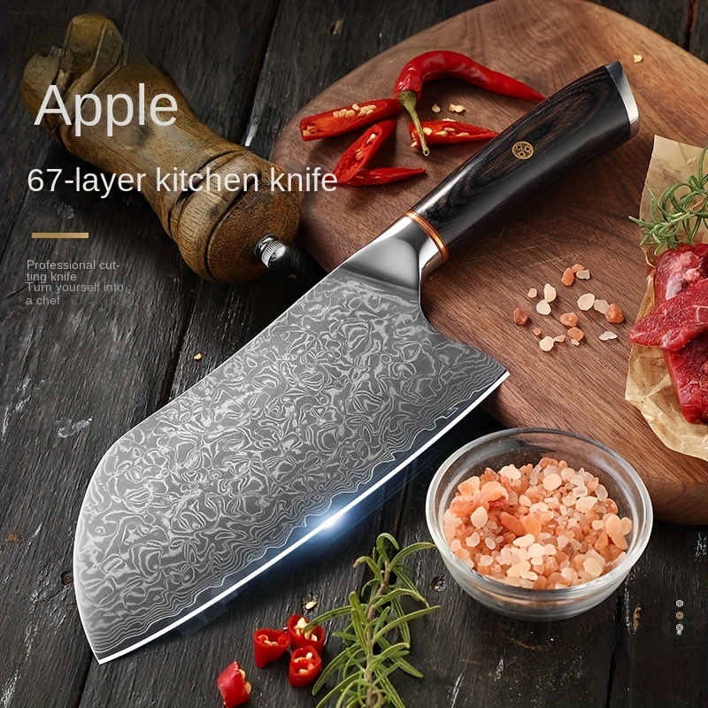 Kitchen Knives Stainless Steel Damascus Chef Butcher Chopper Meat Cleaver  Knife